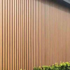 Hiện đại WPC Panel tường cho ngoài trời Vườn bên ngoài không thấm nước rãnh Composite Ốp chải kỹ thuật thiết kế đồ họa - Product Image 2