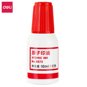 Encre pour tampon Deli Atomic Ink 10ml Rouge Séchage rapide Usage bureautique - Product Image 5