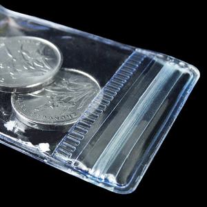 Tam boy şeffaf şeffaf plastik takı pvc fermuarlı keseler çanta - Product Image 3