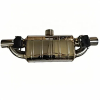 유니버셜 T자형 2 in 1 전자식 배기 머플러 덤프 밸브 배기 컷아웃 51MM 60MM 63MM 70MM 76MM