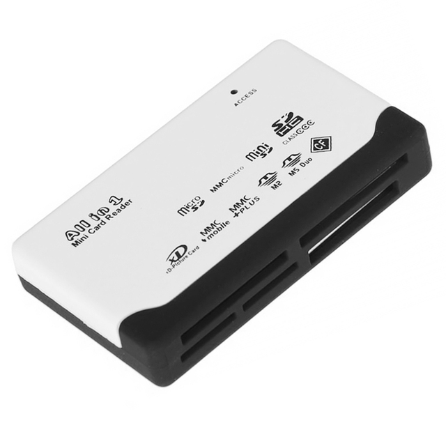 New External All in 1 Mini Muti Memory Card High Speed Card Readers USB 2.0 Card Reader Adapter