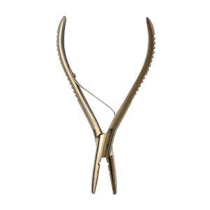 Best Manufacturing Strong Grip Hair Tool Pro-Quality Stainless Steel Hair <b>Extension</b> Pliers Curved Tip Tool for Micro Ring <b>Beads</b> - Product Image 3