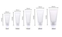 Tube de crème pour les yeux en plastique écologique de 30 ml avec logo personnalisé et fonction de pressage