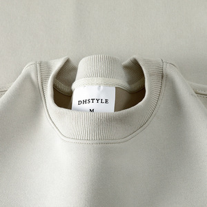 Men's Crew Neck Sweatshirt Solid Color Long Sleeve Loose Fit Anti-Pilling Autumn Winter Wear - Product Image 2