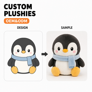 Juguete de Peluche Personalizado OEM, Muñeco de Peluche de Personajes de Dibujos Animados con Relleno de Algodón PP Cómodo para Bebés y Niños, Regalo de Cumpleaños - Product Image 4