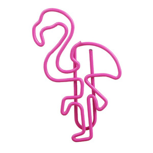 Clip Creativo con Forma de Flamenco, Clip Metálico Único, Diferentes Tipos de Clips para Papel, Clips con Forma Personalizada - Product Image 1