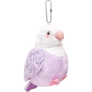 U432 produk baru mainan burung beo mewah lembut <span class=keywords><strong>Cockatiel</strong></span> gantungan kunci liontin boneka hadiah untuk ransel tas jimat gantungan kunci burung bayan mewah - Product Image 3