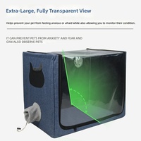 Boîte de nébulisation intérieure pliable pour animaux de compagnie, installation facile, chaleur, éternuements, maladies respiratoires, séchage après le bain pour chats et chiens, toutes saisons