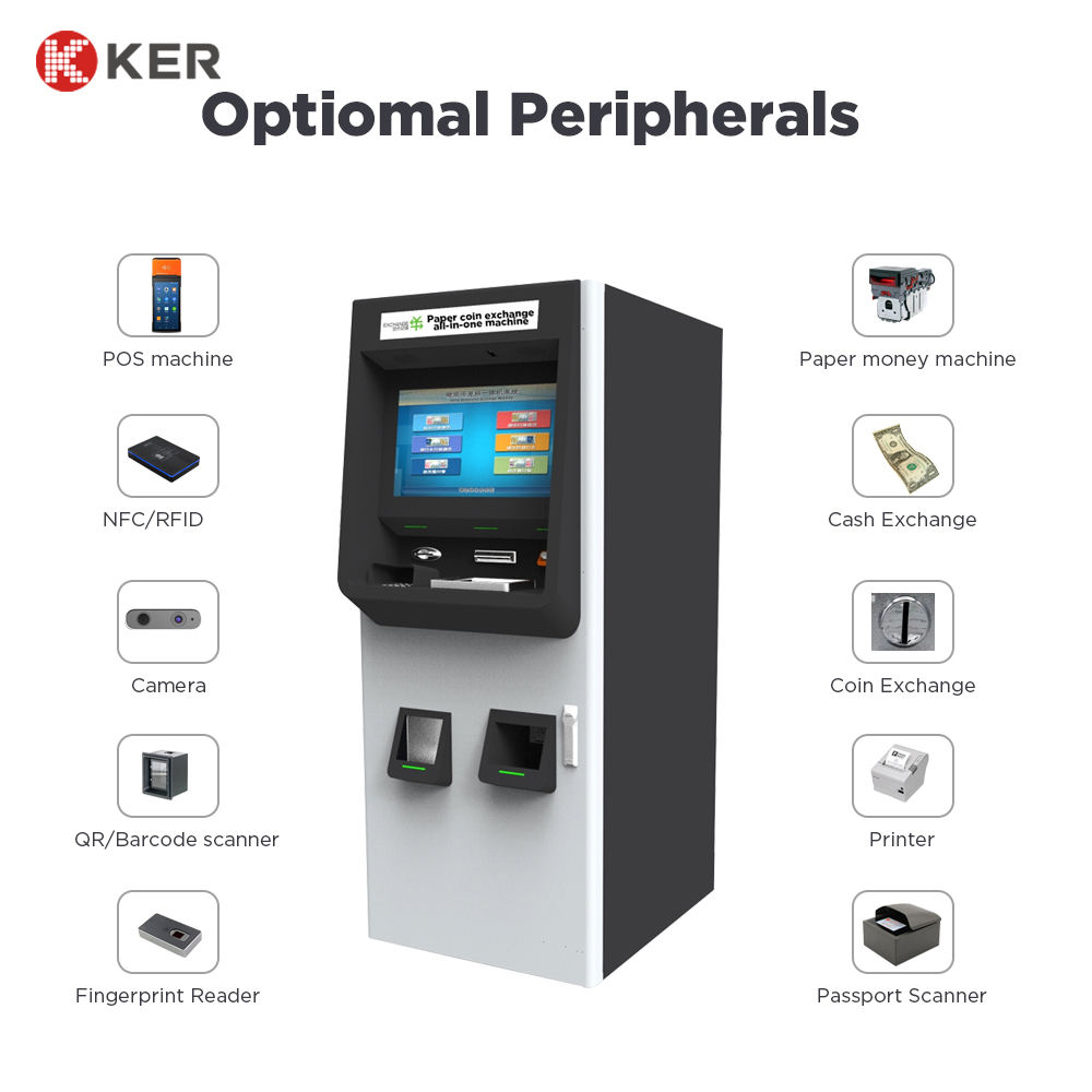 KER Bank Cash Deposit Kiosk Bill Passport Reader/Scanner Cash/Coin/Card  Dispenser Acceptor Payment Kiosk Cryptocurrency ATM SDK| Alibaba.com