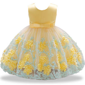 Falda con estampado floral <span class=keywords><strong>de</strong></span> flores esponjosas <span class=keywords><strong>de</strong></span> <span class=keywords><strong>estilo</strong></span> americano europeo para niña <span class=keywords><strong>de</strong></span> un año <span class=keywords><strong>de</strong></span> edad, <span class=keywords><strong>vestido</strong></span> <span class=keywords><strong>de</strong></span> <span class=keywords><strong>princesa</strong></span> dulce para bautismo <span class=keywords><strong>de</strong></span> boda - Product Image 6