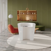 Comptoir de réception Spazepaper avec écran pliable pour bureau et exposition