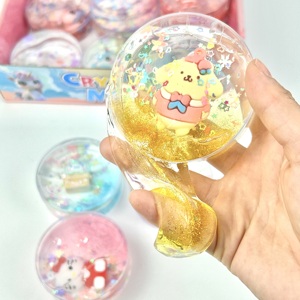 สไลม์เนื้อใสยืดหยุ่นสูง ดีไซน์เรียบง่าย สีสันสดใส 6 สี ขายส่ง - Product Image 5