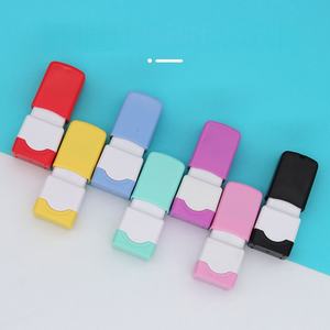 Timbro per Insegnanti da Ufficio, Colorato e Portatile, Carino in Gomma Espansa, Rettangolare 13*5mm, Timbro Flash per Bambini - Product Image 1