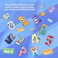 Bloques de Construcción de Plástico ABS Ecológicos Montessori, Juego de 12 Piezas, Transformación Digital Compatible con Fantasía y Ciencia Ficción