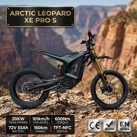 Moto tout-terrain électrique Clouded Leopard XE Pro S Enduro 72V 600Nm 165km NFC TFT App Cadre en aluminium Vente en gros 2026 pour adultes