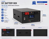 Xuhang OEM/ODM Boîtier de batterie Lifepo4 DIY 48V/51.2V 280Ah 314Ah 320Ah WiFi V2 JK 200A BMS V19 Aérosol Extincteur d'Incendie 5KWh-30KWh