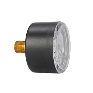 Manometro per vuoto con quadrante da 1.5 "-custodia in plastica 30inHg-0 1/8" NPT montaggio inferiore