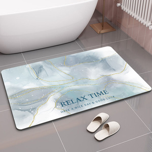 Alfombra <span class=keywords><strong>de</strong></span> Baño Antideslizante Ultrafina, Alfombra <span class=keywords><strong>de</strong></span> Baño que Cabe Debajo <span class=keywords><strong>de</strong></span> la Puerta, Respaldo <span class=keywords><strong>de</strong></span> Goma, Secado Rápido, Súper Absorbente, Lavable, Alfombrillas para Ducha - Product Image 1