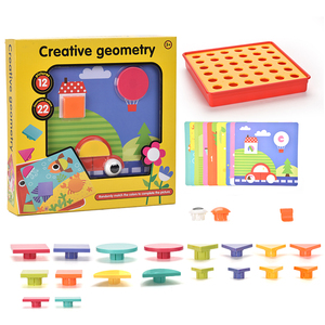 Géométrie créative Éducation Précoce Clou <span class=keywords><strong>De</strong></span> Champignon Jeux Inspirer L'imagination Créatrice Jouets - Product Image 5