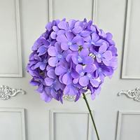 Bunga Sutra Buatan untuk Pernikahan 90 Tangkai Bunga Hydrangea Tunggal untuk Dekorasi Dinding, Lantai, & Adegan