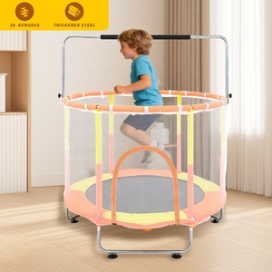 Trampolino Multifunzionale per Bambini da 55 Pollici con <span class=keywords><strong>Gambe</strong></span> <span class=keywords><strong>a</strong></span> U, Corrimano Circolare e Barra per Trazioni, in PVC Morbido e Sicuro per <span class=keywords><strong>Ragazze</strong></span> - Product Image 3