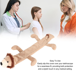 V037, оптовая продажа, плюшевый чехол для стетоскопа с мультяшными животными, защитный чехол для медсестер, врачей, врачей, плюшевый чехол для стетоскопа - Product Image 3