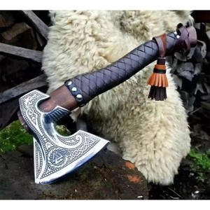 <span class=keywords><strong>Hache</strong></span> <span class=keywords><strong>de</strong></span> Viking forgée à la main, cadeau personnalisé pour les demoiselles d'honneur, <span class=keywords><strong>manche</strong></span> en <span class=keywords><strong>bois</strong></span> <span class=keywords><strong>de</strong></span> rose, housse en cuir, acier à haute teneur en carbone, HACHES COUTEAUX - Product Image 5
