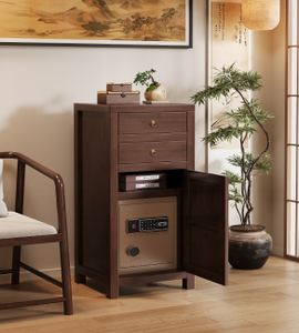 Coffre-fort numérique en bois massif de qualité supérieure avec serrure dissimulée pour usage commercial - Product Image 2