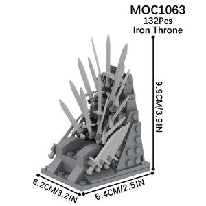MOC1063 Briques <span class=keywords><strong>de</strong></span> construction <span class=keywords><strong>jeu</strong></span> <span class=keywords><strong>de</strong></span> trônes Siège <span class=keywords><strong>de</strong></span> <span class=keywords><strong>trône</strong></span> <span class=keywords><strong>de</strong></span> <span class=keywords><strong>fer</strong></span> Ensemble <span class=keywords><strong>de</strong></span> briques <span class=keywords><strong>de</strong></span> construction - Product Image 5