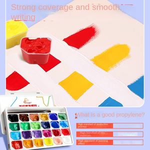 Ensemble complet de peinture acrylique en gelée pour étudiants en art débutants maternelle école primaire toile moyenne maternelle peinture <span class=keywords><strong>gouache</strong></span> - Product Image 2
