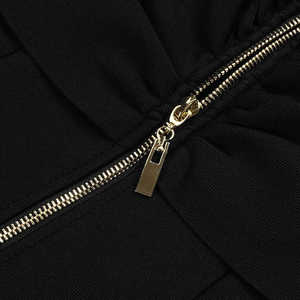 2023 estate moda Socialite temperamento Off-The-spalla scollo a v petto avvolgere elastico doppio petto vestito dalla fasciatura - Product Image 4