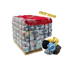 Stracci in cotone 100% senza lanugine, altamente assorbenti acqua e olio, stracci di scarto in maglia, scarti di tessuto in cotone, stracci di t-shirt in colori misti - Product Image 5