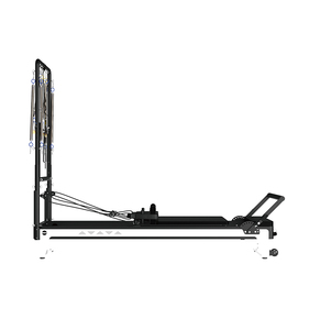 Máquina de Pilates Reformer <span class=keywords><strong>INIKO</strong></span> H006E de Acero Laminado en Frío con Torre y Equipo de Base Central, Precio de Fábrica 2024, L2400xW600xH1685mm - Product Image 2