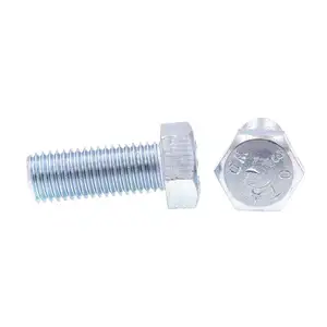 Customized Zinc Plated Alloy Steel Iso4017 M4 M6 M8 Hex Bolt And Nut Din933 Hex Bolt