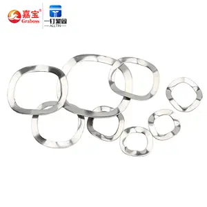 Wholesale High Quality 304 Stainless Steel Wave Spring Washer Curved Waveform Washer M3-M20 Wave Washer Flat Gasket