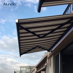 Auvent de pergola de jardin à commande à distance, toit rétractable, auvent de fenêtre d'hôtel, auvent à cassette avec lumières LED - Product Image 5