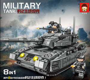 Stars wars tank Military WW2 German Leopard Main Battle Tank Model Soldier Assembly Brick Set Kids DIY Toy Building Blocks Tank - Product Image 2