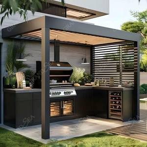 Pergola en aluminium motorisée <span class=keywords><strong>6x3</strong></span> m Pergolas Bioclimatica Pergola extérieure 7x4.5 Louvre externe pour <span class=keywords><strong>abri</strong></span> <span class=keywords><strong>de</strong></span> <span class=keywords><strong>jardin</strong></span> en bois - Product Image 6