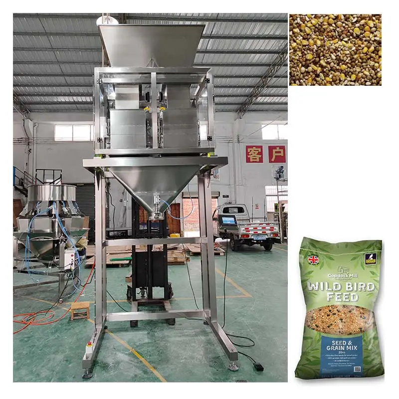 10kg 50kg thức ăn cho chim đậu gạo hai đầu định lượng hạt điền doser hạt Quy mô tuyến tính