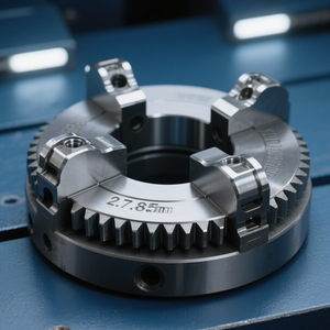 Mandrin de tour hydraulique à 3 mors de 250 mm usiné CNC sur mesure OEM, mandrin de tour en acier ODM, mandrin de tour indépendant de 125 mm - Product Image 3