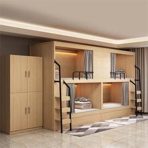 <span class=keywords><strong>Letto</strong></span> a Castello Moderno in Acciaio e Legno per Dormitorio, <span class=keywords><strong>Letto</strong></span> a Castello per Bambini <span class=keywords><strong>con</strong></span> Contenitore per Uso in Appartamento o Camera da <span class=keywords><strong>Letto</strong></span> <span class=keywords><strong>con</strong></span> Struttura in Metallo - Product Image 2