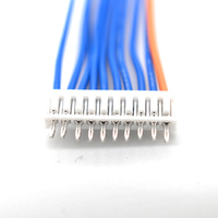 Vorgekrimptes 10-poliges Flachbandkabel JST-Kabelbaum Nylon-PVC Verzinntes Kupferkabel-Set für PCB Elektronik Industrie