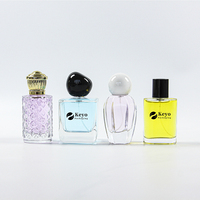 Flacon de parfum en verre rechargeable personnalisé en gros, unique, 30 ml, 50 ml, 100 ml, flacon de parfum en verre vide, flacon de parfum de luxe