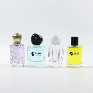 Wholesale Custom Unique Refillable Spray Perfume Glass Bottle 30ml 50ml 100ml Empty Glass Perfume Bottle Luxury Parfum Bottle