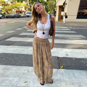 Women Paisley Floral Print Loose Fit Woven Casual Trousers Lightweight Long <b>Pants</b> Y2K Fashion Bottoms - Product Image 4