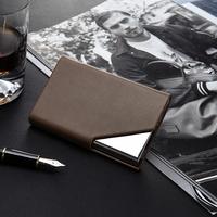 Porte-cartes de visite en cuir léger de haute qualité IStapromo Gifts, dernier design personnalisable