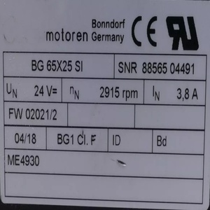 Tout neuf, 100% original, 65X25 SI |   Moteur à engrenages |   Moteur de service BG65X25SI - Product Image 6