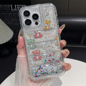 360 étui de téléphone portable antichoc à paillettes brillantes à la mode pour <span class=keywords><strong>XIAOMI</strong></span> 13T <span class=keywords><strong>Redmi</strong></span> 13C 4G <span class=keywords><strong>Redmi</strong></span> 13 4G 14T 14T PTO 14 Pro 14 5G - Product Image 3