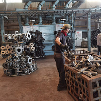 Fundición de precisión de grandes piezas a medida: Bloque de motor, culata, chasis de maquinaria, hierro fundido y acero OEM.