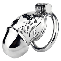 FRRK Cage de chasteté dorée pour homme, dispositif de chasteté, ceinture de chasteté, cages à pénis avec cathéter en silicone, plug urétral, jouet sexuel pour hommes, vente en gros